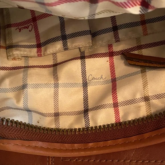 Coach Brown Leather Bucket Hobo Bag - Picture 13 of 16